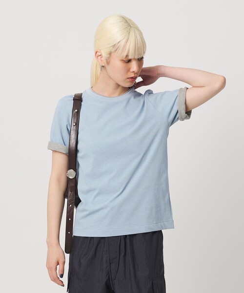 BEAUTY&YOUTH UNITED ARROWS(ビューティーアンドユースユナイテッドアローズ)の「コットン レイヤード クルーネックTシャツ(Tシャツ/カットソー・レディース・ライトブルー/ダークグレー/ホワイト・FREE)」の11枚目の写真