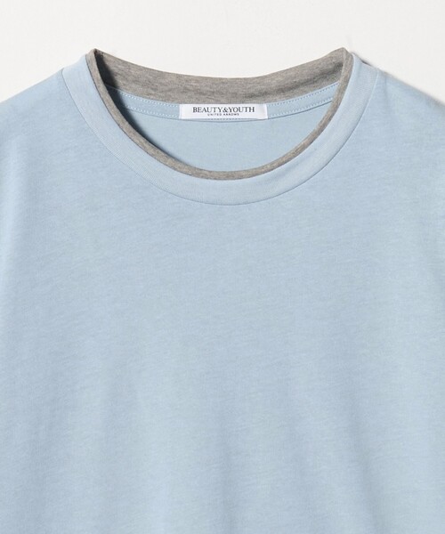 BEAUTY&YOUTH UNITED ARROWS(ビューティーアンドユースユナイテッドアローズ)の「コットン レイヤード クルーネックTシャツ(Tシャツ/カットソー・レディース・ライトブルー/ダークグレー/ホワイト・FREE)」の19枚目の写真