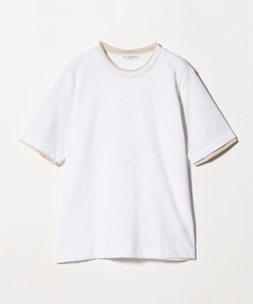BEAUTY&YOUTH UNITED ARROWS(ビューティーアンドユースユナイテッドアローズ)の「コットン レイヤード クルーネックTシャツ(Tシャツ/カットソー・レディース・ライトブルー/ダークグレー/ホワイト・FREE)」の22枚目の写真