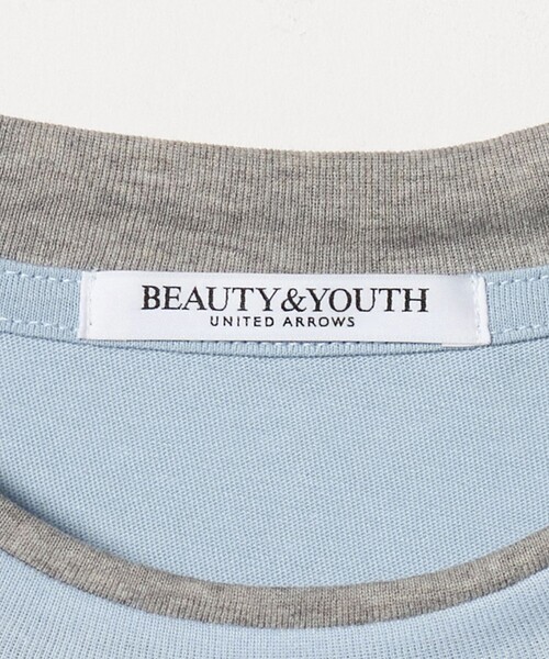 BEAUTY&YOUTH UNITED ARROWS(ビューティーアンドユースユナイテッドアローズ)の「コットン レイヤード クルーネックTシャツ(Tシャツ/カットソー・レディース・ライトブルー/ダークグレー/ホワイト・FREE)」の21枚目の写真
