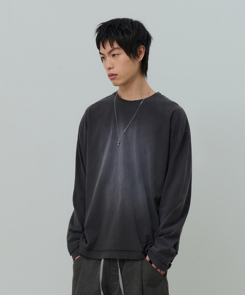 DESIRED(デシレッド)の「デッキウォッシング長袖Tシャツ-FASK5102B09(Tシャツ/カットソー・レディース・チャコールグレー・MEDIUM/LARGE/X-LARGE)」の4枚目の写真