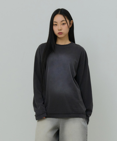 DESIRED(デシレッド)の「デッキウォッシング長袖Tシャツ-FASK5102B09(Tシャツ/カットソー・レディース・チャコールグレー・MEDIUM/LARGE/X-LARGE)」の7枚目の写真