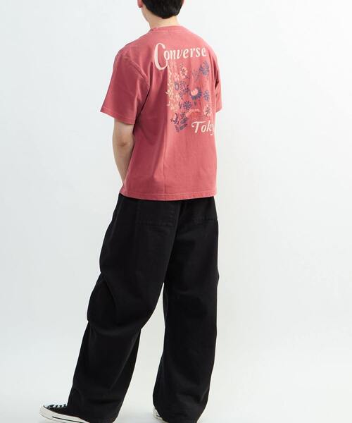 CONVERSE TOKYO(コンバーストウキョウ)の「BACK FLOWER PRINT TEE(Tシャツ/カットソー・レディース・ブルー/ブラック/レッド/ホワイト・MEDIUM/SMALL)」の21枚目の写真