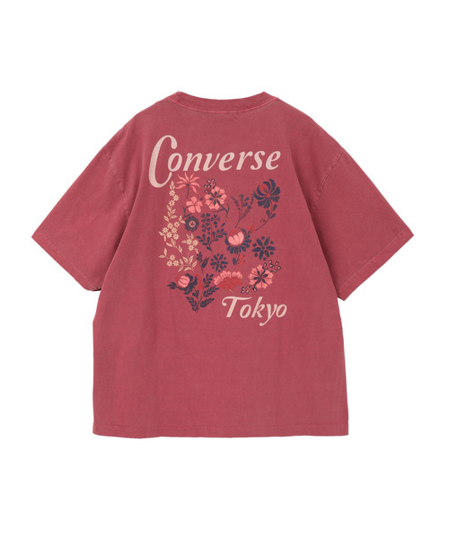 CONVERSE TOKYO(コンバーストウキョウ)の「BACK FLOWER PRINT TEE(Tシャツ/カットソー・レディース・ブルー/ブラック/レッド/ホワイト・MEDIUM/SMALL)」の18枚目の写真