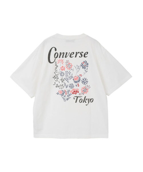 CONVERSE TOKYO(コンバーストウキョウ)の「BACK FLOWER PRINT TEE(Tシャツ/カットソー・レディース・ブルー/ブラック/レッド/ホワイト・MEDIUM/SMALL)」の16枚目の写真