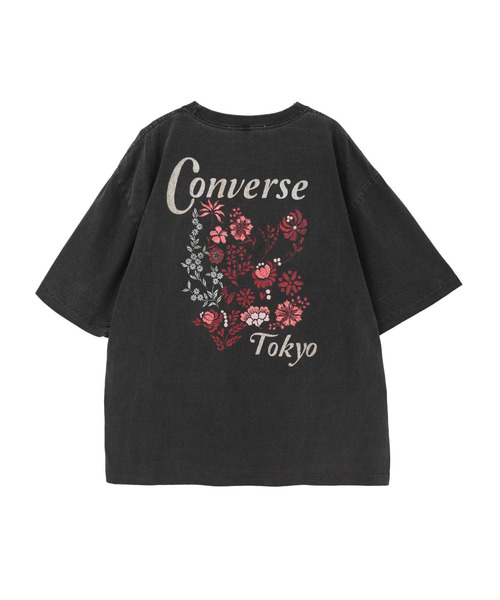 CONVERSE TOKYO(コンバーストウキョウ)の「BACK FLOWER PRINT TEE(Tシャツ/カットソー・レディース・ブルー/ブラック/レッド/ホワイト・MEDIUM/SMALL)」の14枚目の写真