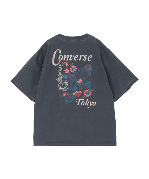 CONVERSE TOKYO(コンバーストウキョウ)の「BACK FLOWER PRINT TEE(Tシャツ/カットソー・レディース・ブルー/ブラック/レッド/ホワイト・MEDIUM/SMALL)」の12枚目の写真