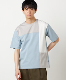 【接触冷感】USAコットン ブロッキングTシャツ