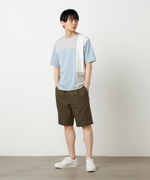 COMME CA ISM(コムサイズム)の「【接触冷感】USAコットン ブロッキングTシャツ(Tシャツ/カットソー・メンズ・ブラック/ホワイト/サックスブルー/ネイビー・MEDIUM/LARGE/X-LARGE)」の15枚目の写真