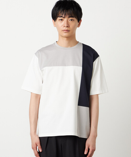 COMME CA ISM(コムサイズム)の「【接触冷感】USAコットン ブロッキングTシャツ(Tシャツ/カットソー・メンズ・ブラック/ホワイト/サックスブルー/ネイビー・MEDIUM/LARGE/X-LARGE)」の18枚目の写真