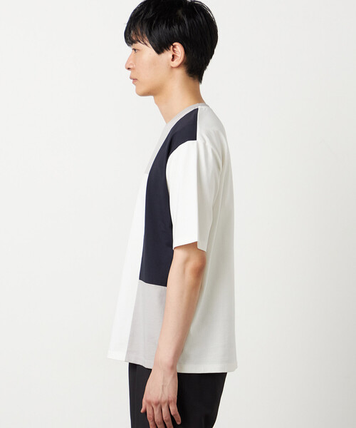 COMME CA ISM(コムサイズム)の「【接触冷感】USAコットン ブロッキングTシャツ(Tシャツ/カットソー・メンズ・ブラック/ホワイト/サックスブルー/ネイビー・MEDIUM/LARGE/X-LARGE)」の19枚目の写真