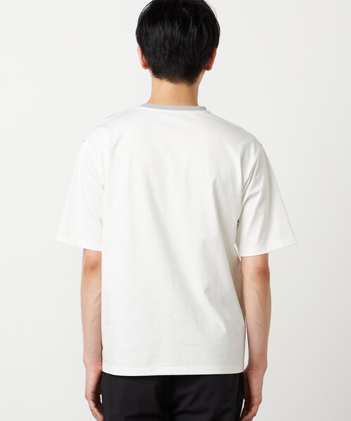 COMME CA ISM(コムサイズム)の「【接触冷感】USAコットン ブロッキングTシャツ(Tシャツ/カットソー・メンズ・ブラック/ホワイト/サックスブルー/ネイビー・MEDIUM/LARGE/X-LARGE)」の20枚目の写真
