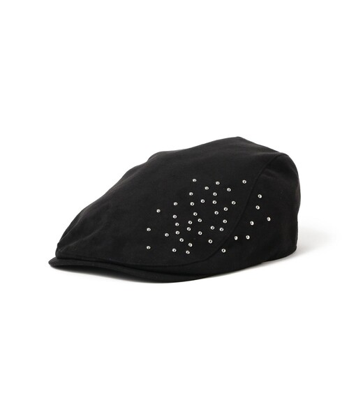 Ray BEAMS（レイビームス）の「スタッズ フェイクスエード ハンチング（ハット・レディース・ブラック/ダークブラウン・ONE SIZE）」の5枚目の写真
