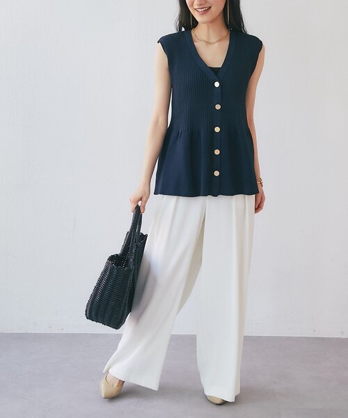 La boutique BonBon（ラブティックボンボン）の「【雨の日にも安心】PVCかごバッグ（トートバッグ・レディース・ブラック/ブラウン・FREE）」の7枚目の写真