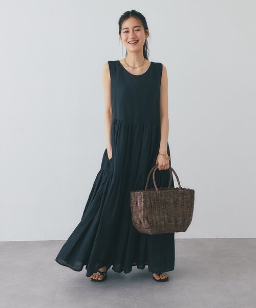 La boutique BonBon（ラブティックボンボン）の「【雨の日にも安心】PVCかごバッグ（トートバッグ・レディース・ブラック/ブラウン・FREE）」の16枚目の写真