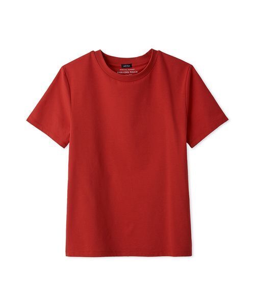 Mila Owen(ミラオーウェン)の「【接触冷感】【冷感持続】ICEDFABRICコンパクトTシャツ(Tシャツ/カットソー・レディース・ホワイト/ライトブルー/ネイビー/レッド/ピンク/ブラウン・1/0)」の6枚目の写真