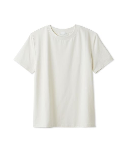 Mila Owen(ミラオーウェン)の「【接触冷感】【冷感持続】ICEDFABRICコンパクトTシャツ(Tシャツ/カットソー・レディース・ホワイト/ライトブルー/ネイビー/レッド/ピンク/ブラウン・1/0)」の1枚目の写真