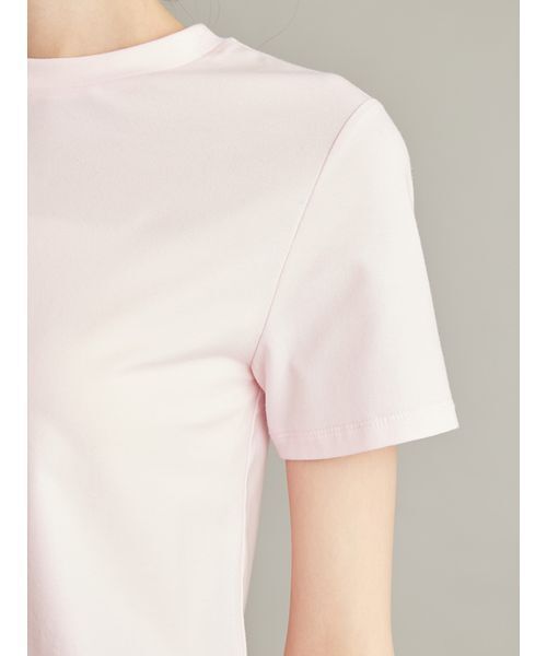 Mila Owen(ミラオーウェン)の「【接触冷感】【冷感持続】ICEDFABRICコンパクトTシャツ(Tシャツ/カットソー・レディース・ホワイト/ライトブルー/ネイビー/レッド/ピンク/ブラウン・1/0)」の14枚目の写真