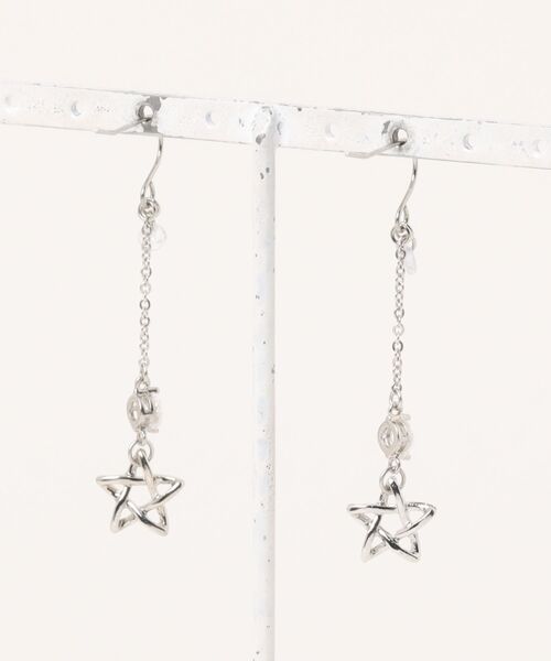 tone(トーン)の「【Mian.invitation】ジルコニアが輝く星モチーフピアス|星に願いを(MA)(ピアス(両耳用)・レディース・シルバー・FREE)」の2枚目の写真