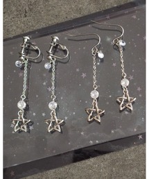 tone | 【Ｍian.invitation】ジルコニアが輝く星モチーフピアス｜星に願いを(MA)(ピアス（両耳用）)