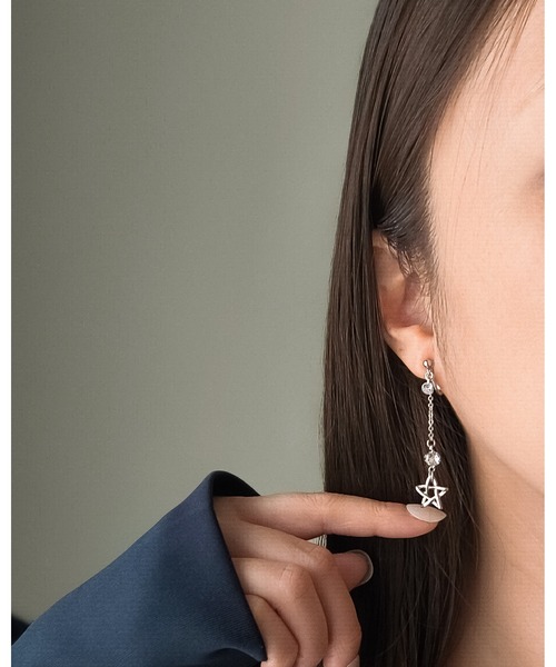 tone(トーン)の「【Mian.invitation】ジルコニアが輝く星モチーフピアス|星に願いを(MA)(ピアス(両耳用)・レディース・シルバー・FREE)」の8枚目の写真