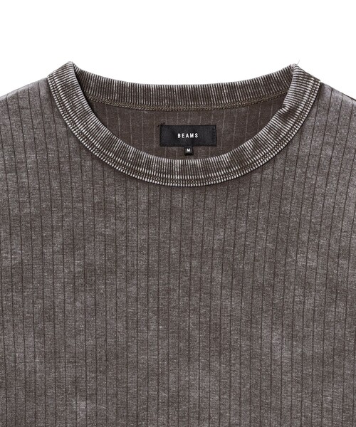 BEAMS(ビームス)の「フェード リブ ロングスリーブTシャツ(Tシャツ/カットソー・メンズ・ブラウン/グレー・XL/M/L/S)」の4枚目の写真