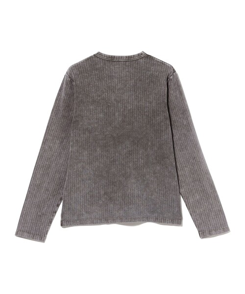 BEAMS(ビームス)の「フェード リブ ロングスリーブTシャツ(Tシャツ/カットソー・メンズ・ブラウン/グレー・XL/M/L/S)」の6枚目の写真