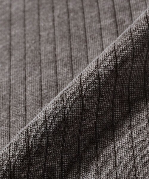 BEAMS(ビームス)の「フェード リブ ロングスリーブTシャツ(Tシャツ/カットソー・メンズ・ブラウン/グレー・XL/M/L/S)」の8枚目の写真