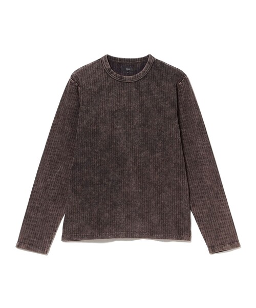 BEAMS(ビームス)の「フェード リブ ロングスリーブTシャツ(Tシャツ/カットソー・メンズ・ブラウン/グレー・XL/M/L/S)」の9枚目の写真