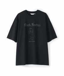 ブラックフェザーTシャツブラック