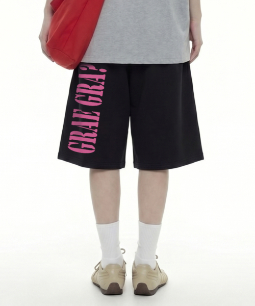 GRAVER（グレーバー）の「[ユニセックス]GRAE GRAVE バミューダパンツ_2カラー（スウェットパンツ・レディース・ブラック/アッシュブラウン・ONE SIZE）」の9枚目の写真