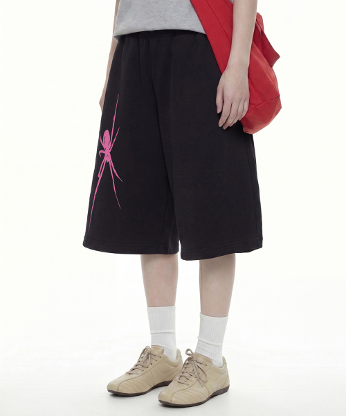 GRAVER（グレーバー）の「[ユニセックス]GRAE GRAVE バミューダパンツ_2カラー（スウェットパンツ・レディース・ブラック/アッシュブラウン・ONE SIZE）」の8枚目の写真
