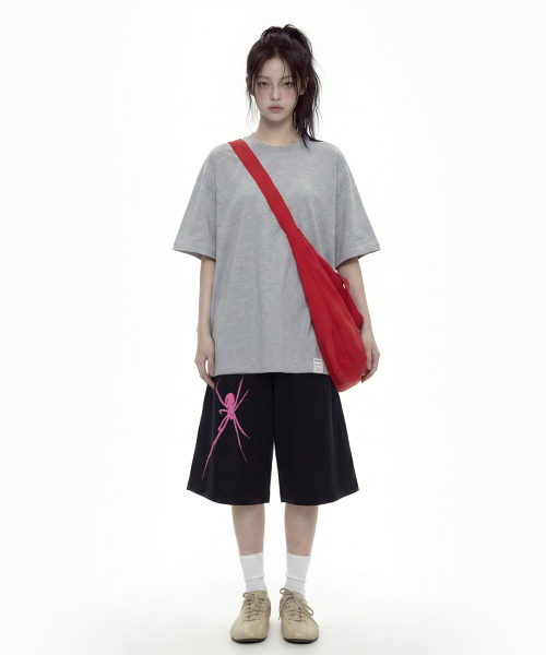 GRAVER（グレーバー）の「[ユニセックス]GRAE GRAVE バミューダパンツ_2カラー（スウェットパンツ・レディース・ブラック/アッシュブラウン・ONE SIZE）」の7枚目の写真