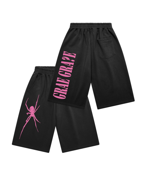 GRAVER（グレーバー）の「[ユニセックス]GRAE GRAVE バミューダパンツ_2カラー（スウェットパンツ・レディース・ブラック/アッシュブラウン・ONE SIZE）」の3枚目の写真