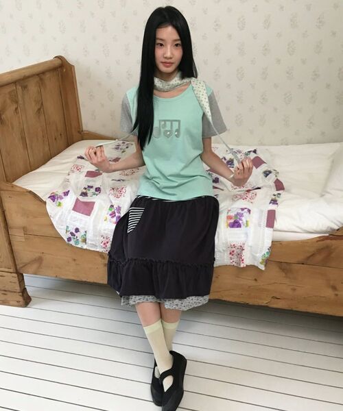 BAUF（バウフ）の「ボタンアップポケットミディスカート[チャコール]（スカート・レディース・その他・FREE）」の14枚目の写真