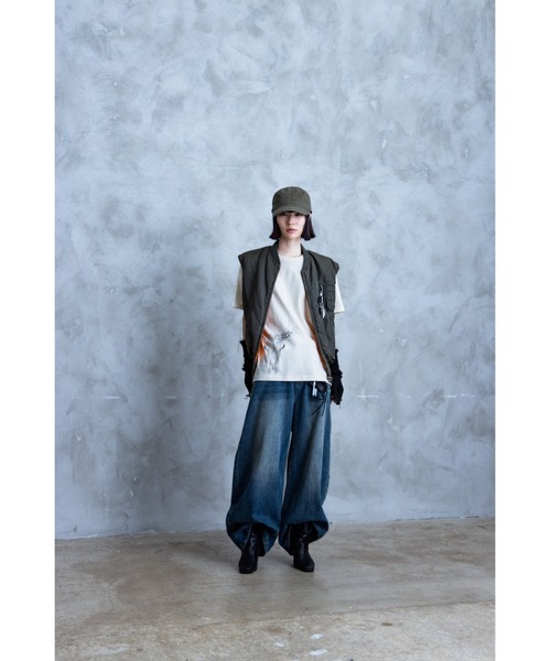 TAMYU(タミュー)の「TAMYU - Tau Graphic Tee / タウグラフィックTシャツ(Tシャツ/カットソー・メンズ・アイボリー/ブラック/チャコールグレー・FREE/SMALL)」の5枚目の写真