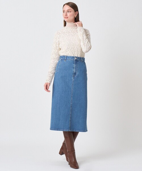 ANAYI(アナイ)の「チュールフロッキータートル プルオーバー(Tシャツ/カットソー・レディース・ピンクベージュ/ライトブルー/ブラック/ブラウン/オフホワイト・38/36)」の17枚目の写真