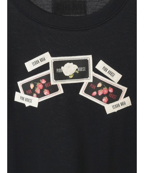 PINK HOUSE(ピンクハウス)の「ネームワッペンいっぱいカットソー(Tシャツ/カットソー・レディース・ネイビー×ホワイト/ブラック×ホワイト/ホワイト×レッド/ホワイト・フリー)」の14枚目の写真