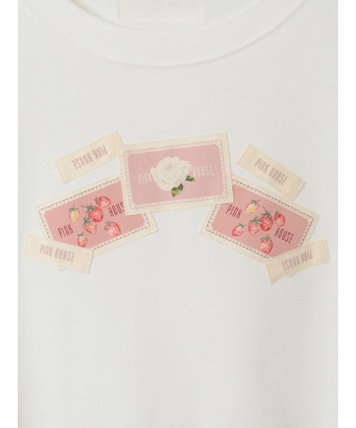 PINK HOUSE(ピンクハウス)の「ネームワッペンいっぱいカットソー(Tシャツ/カットソー・レディース・ネイビー×ホワイト/ブラック×ホワイト/ホワイト×レッド/ホワイト・フリー)」の18枚目の写真