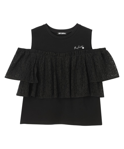 MARY QUANT(マリークワント)の「レースドッキング プルオーバー(Tシャツ/カットソー・レディース・ブラック/ホワイト/ブルー・M)」の5枚目の写真