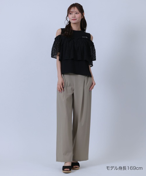 MARY QUANT(マリークワント)の「レースドッキング プルオーバー(Tシャツ/カットソー・レディース・ブラック/ホワイト/ブルー・M)」の7枚目の写真