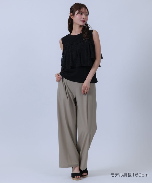 MARY QUANT(マリークワント)の「レースドッキング プルオーバー(Tシャツ/カットソー・レディース・ブラック/ホワイト/ブルー・M)」の8枚目の写真