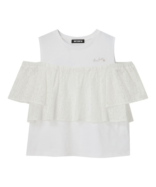 MARY QUANT(マリークワント)の「レースドッキング プルオーバー(Tシャツ/カットソー・レディース・ブラック/ホワイト/ブルー・M)」の10枚目の写真