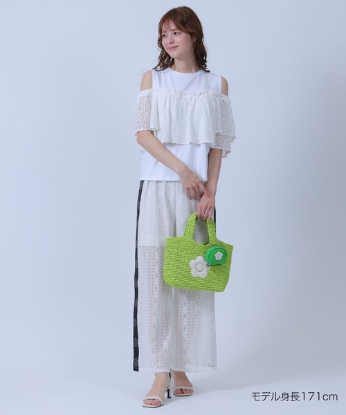 MARY QUANT(マリークワント)の「レースドッキング プルオーバー(Tシャツ/カットソー・レディース・ブラック/ホワイト/ブルー・M)」の12枚目の写真