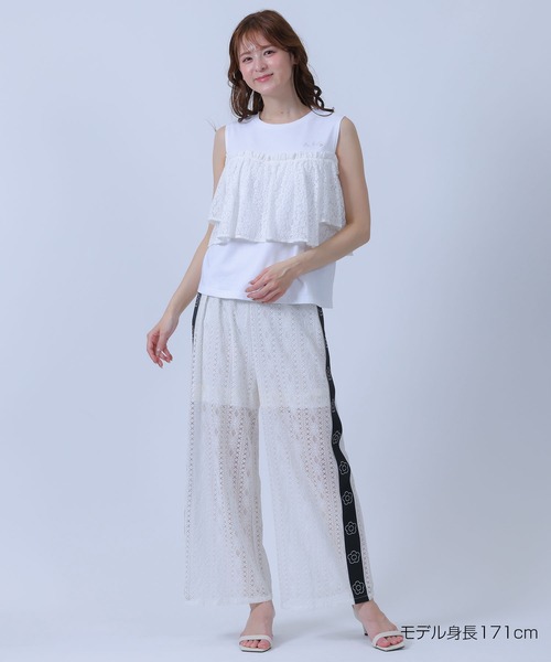 MARY QUANT(マリークワント)の「レースドッキング プルオーバー(Tシャツ/カットソー・レディース・ブラック/ホワイト/ブルー・M)」の14枚目の写真