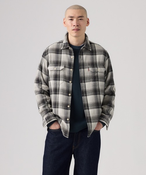 Levi's（リーバイス）の「Levi's/リーバイス ジャクソン ワーカー オーバーシャツ（シャツ/ブラウス・メンズ・グレー・S/L/M/XL）」の2枚目の写真