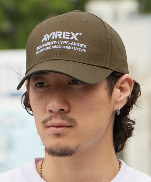 AVIREX(アヴィレックス)の「AVIREX/アビレックス NUMBERING FULL CAP ナンバリング フルキャップ フロントロゴ カーブバイザー 定番 ベーシック カジュアル ストリート メンズ レディース 2026年 夏 夏服(キャップ・メンズ・ブラック/ベージュ/カーキ・FREE)」の3枚目の写真