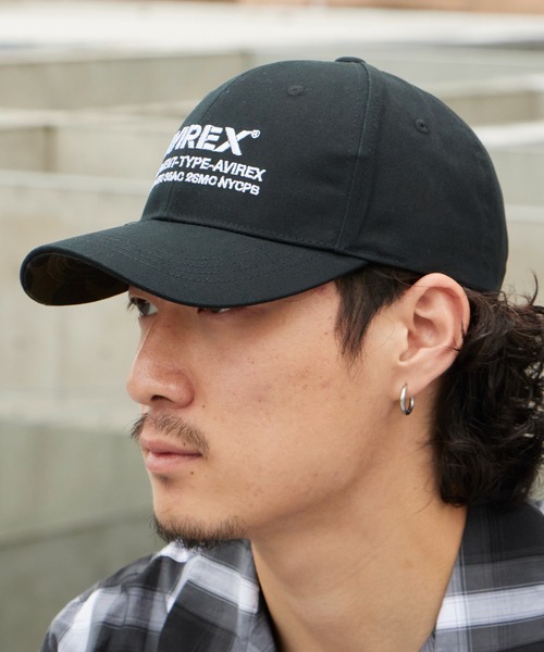 AVIREX(アヴィレックス)の「AVIREX/アビレックス NUMBERING FULL CAP ナンバリング フルキャップ フロントロゴ カーブバイザー 定番 ベーシック カジュアル ストリート メンズ レディース 2026年 夏 夏服(キャップ・メンズ・ブラック/ベージュ/カーキ・FREE)」の1枚目の写真