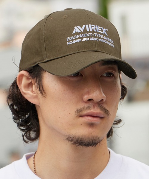 AVIREX(アヴィレックス)の「AVIREX/アビレックス NUMBERING FULL CAP ナンバリング フルキャップ フロントロゴ カーブバイザー 定番 ベーシック カジュアル ストリート メンズ レディース 2026年 夏 夏服(キャップ・メンズ・ブラック/ベージュ/カーキ・FREE)」の14枚目の写真