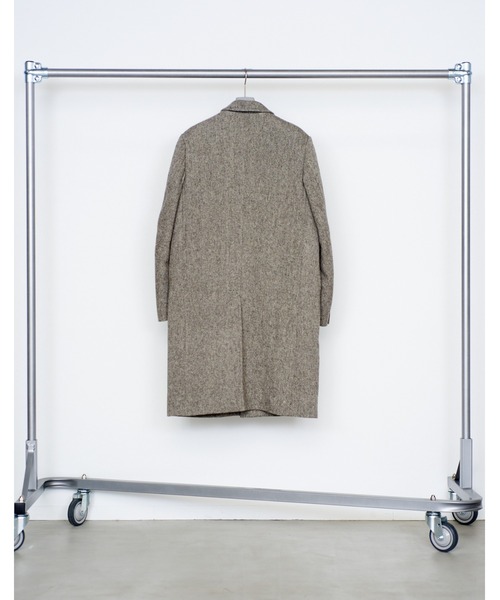 NVRFRGT（ネヴァーフォーゲット）の「SINGLE BREASTED COAT（チェスターコート・メンズ・ブラウン/ブラック・2/1）」の11枚目の写真